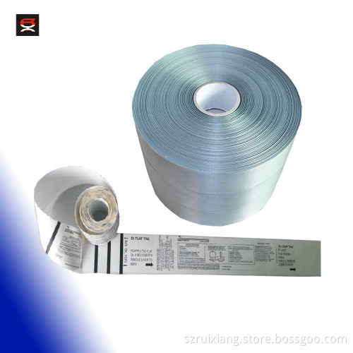 Garment black on white printed care label ,care tapes